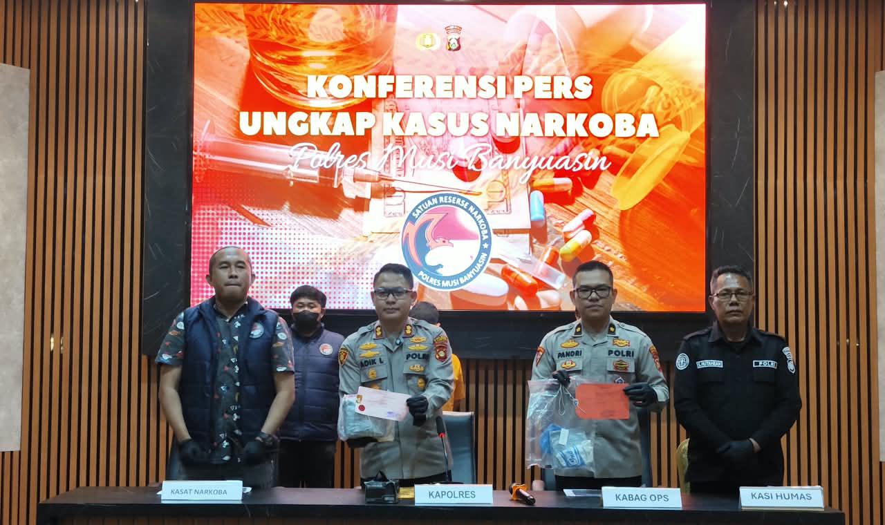 Hampir 2 Kg Sabu Gagal Beredar di Muba, Polisi Bongkar Penyimpanan di Brankas Tanam dan Bawah Atap