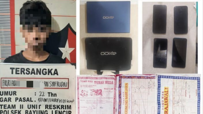 Polsek Bayung Lencir Ungkap Kasus Curat di Desa Mekar Jaya, Pelaku Berhasil Diamankan