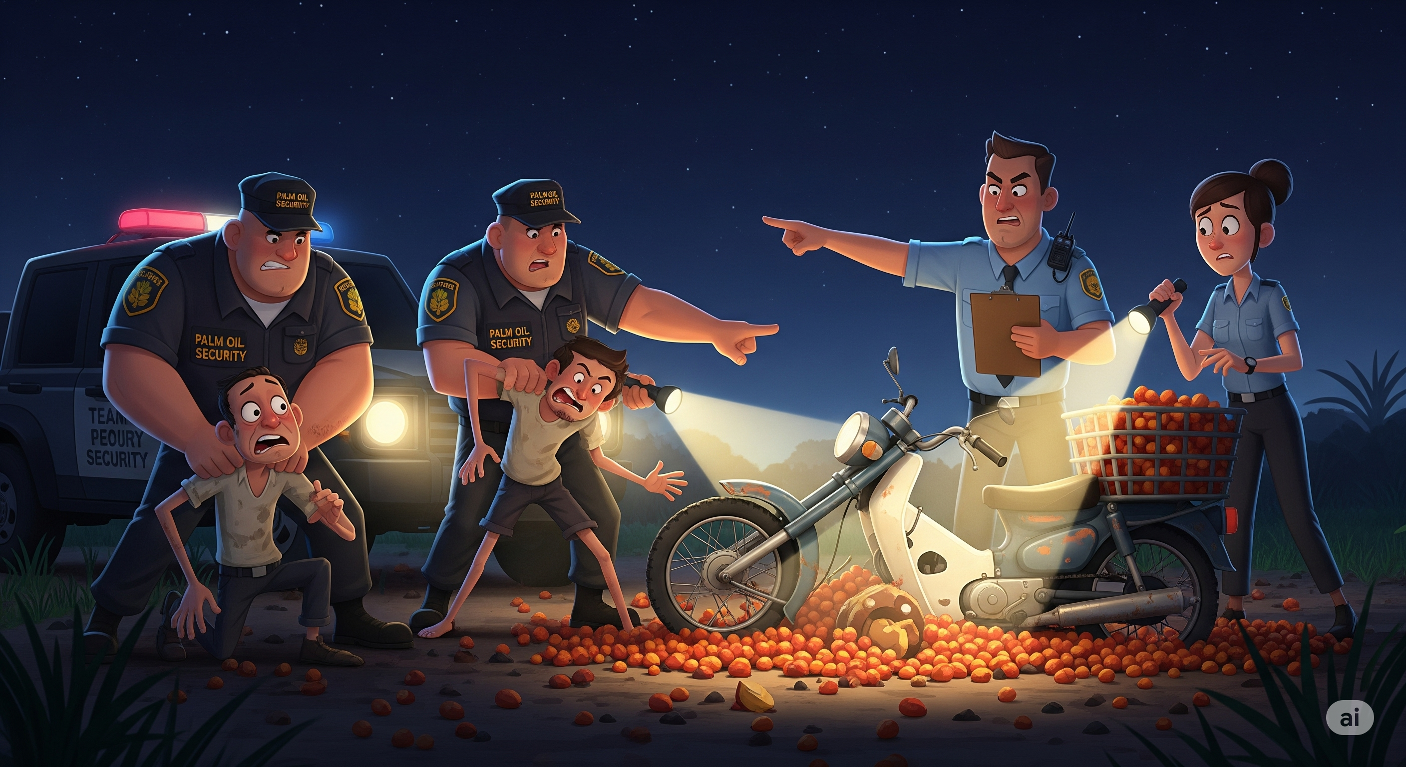 Pencurian Sawit PT ITA Mogureben : 2 Terduga Pelaku Karyawan Dalam Perusahaan