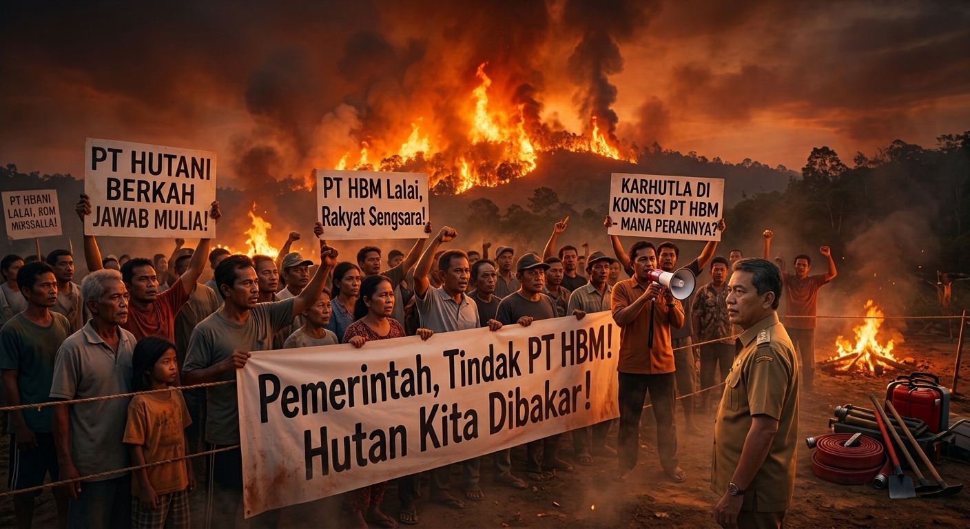 Kebakaran Makin Meluas, Masyarakat Minta Pemerintah Tindak PT HBM